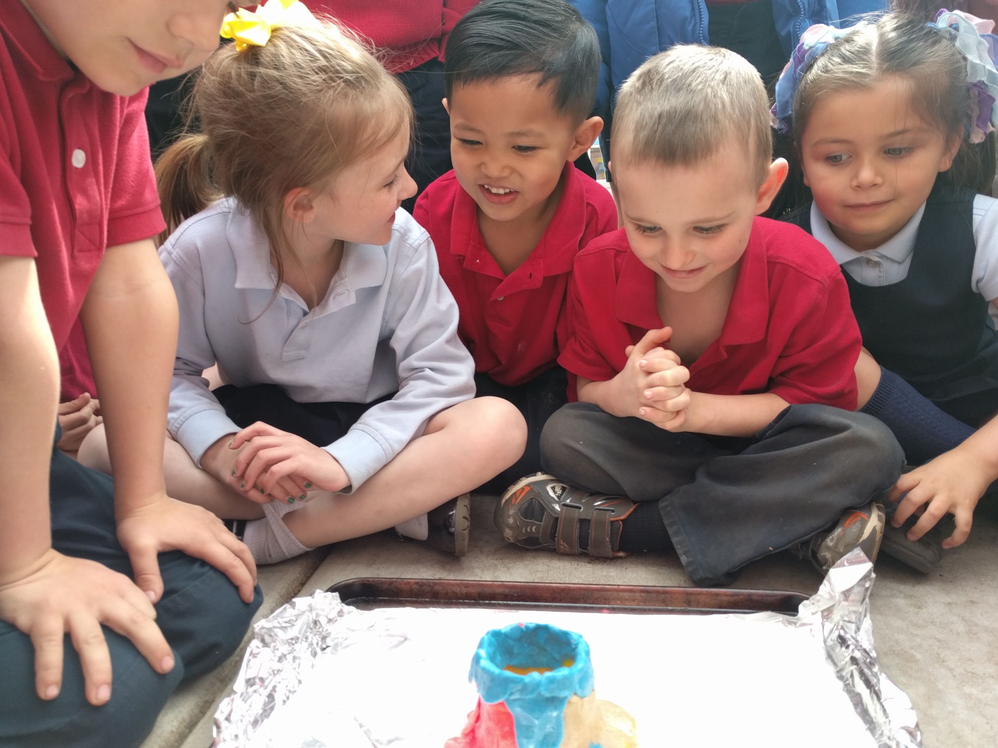 kids sitting in a classroom